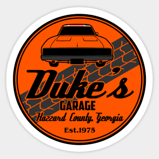 Duke's garage Sticker